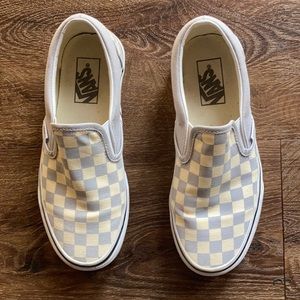 Vans Grey Checkerboard Slip-On